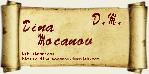 Dina Mocanov vizit kartica